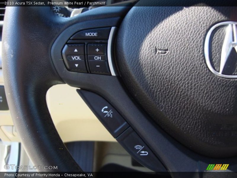 Premium White Pearl / Parchment 2010 Acura TSX Sedan
