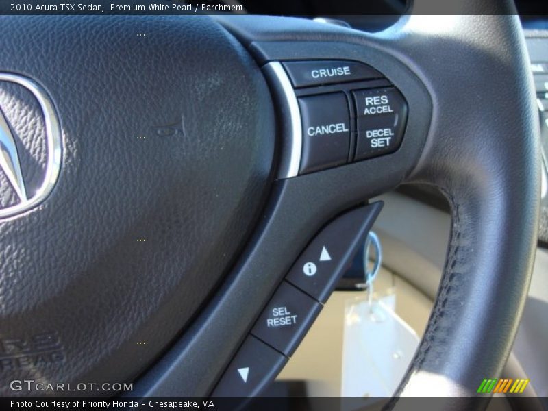 Premium White Pearl / Parchment 2010 Acura TSX Sedan