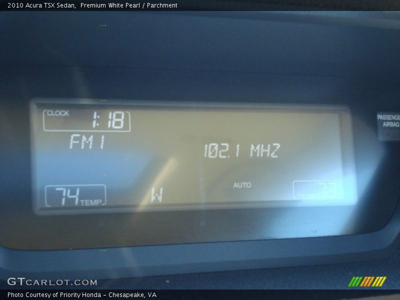 Premium White Pearl / Parchment 2010 Acura TSX Sedan