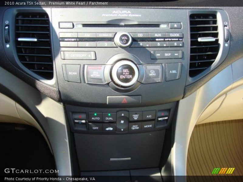 Premium White Pearl / Parchment 2010 Acura TSX Sedan