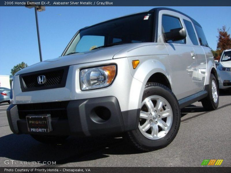 Alabaster Silver Metallic / Gray/Blue 2006 Honda Element EX-P