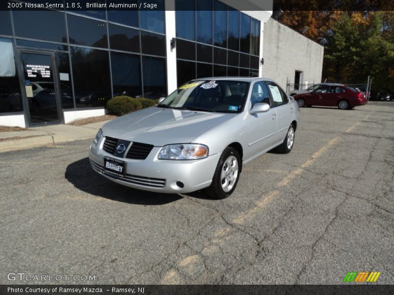 Brilliant Aluminum / Sage 2005 Nissan Sentra 1.8 S