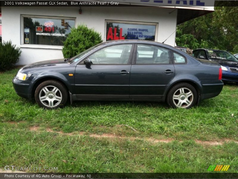 Blue Anthracite Pearl / Gray 2001 Volkswagen Passat GLX Sedan