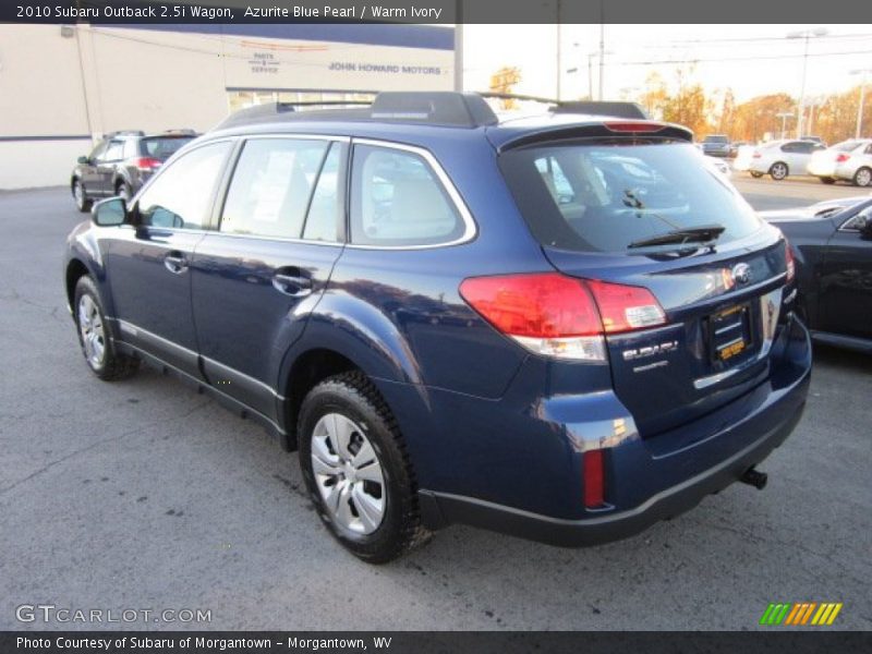 Azurite Blue Pearl / Warm Ivory 2010 Subaru Outback 2.5i Wagon