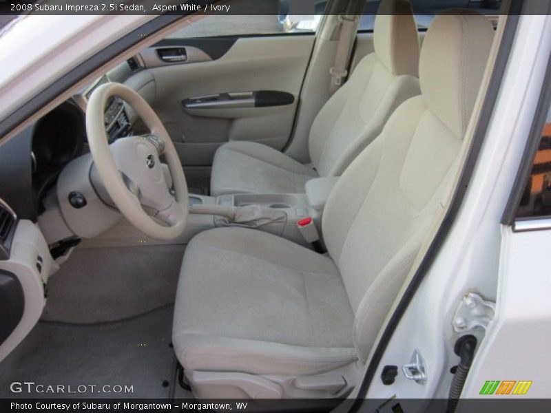 Aspen White / Ivory 2008 Subaru Impreza 2.5i Sedan