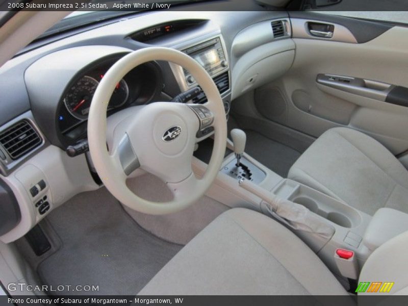 Aspen White / Ivory 2008 Subaru Impreza 2.5i Sedan