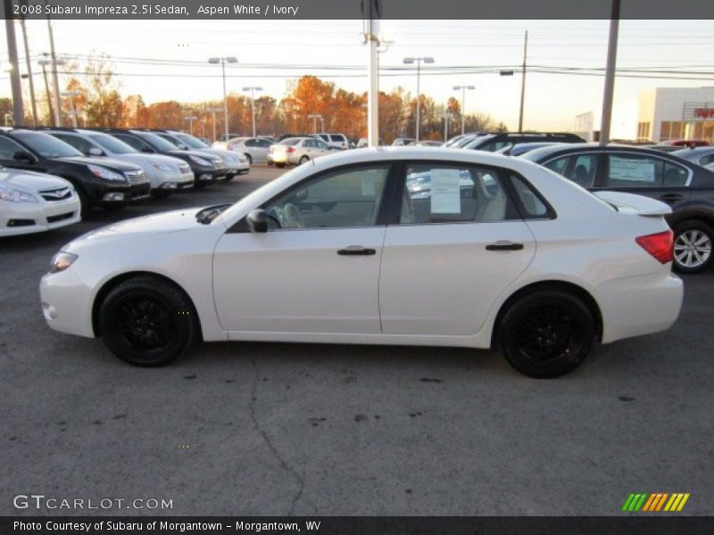 Aspen White / Ivory 2008 Subaru Impreza 2.5i Sedan
