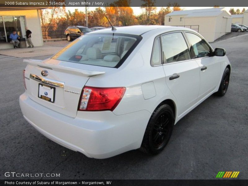 Aspen White / Ivory 2008 Subaru Impreza 2.5i Sedan