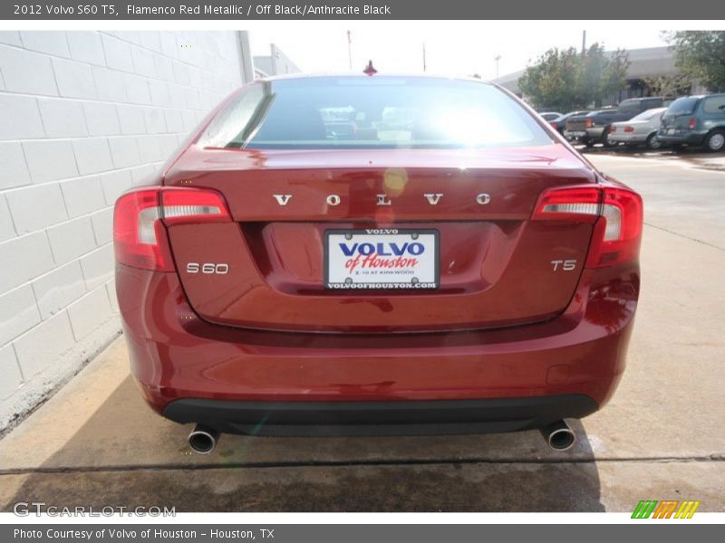 Flamenco Red Metallic / Off Black/Anthracite Black 2012 Volvo S60 T5
