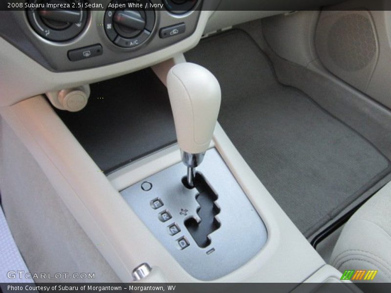 Aspen White / Ivory 2008 Subaru Impreza 2.5i Sedan