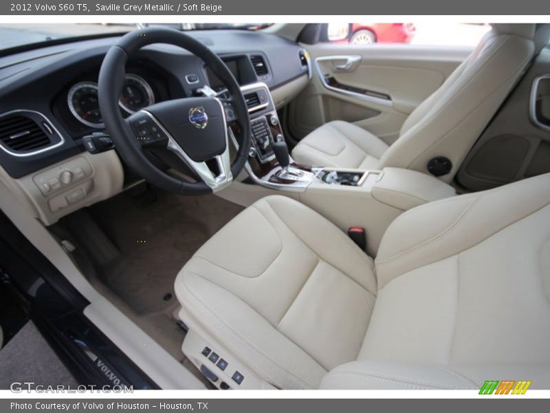 Saville Grey Metallic / Soft Beige 2012 Volvo S60 T5