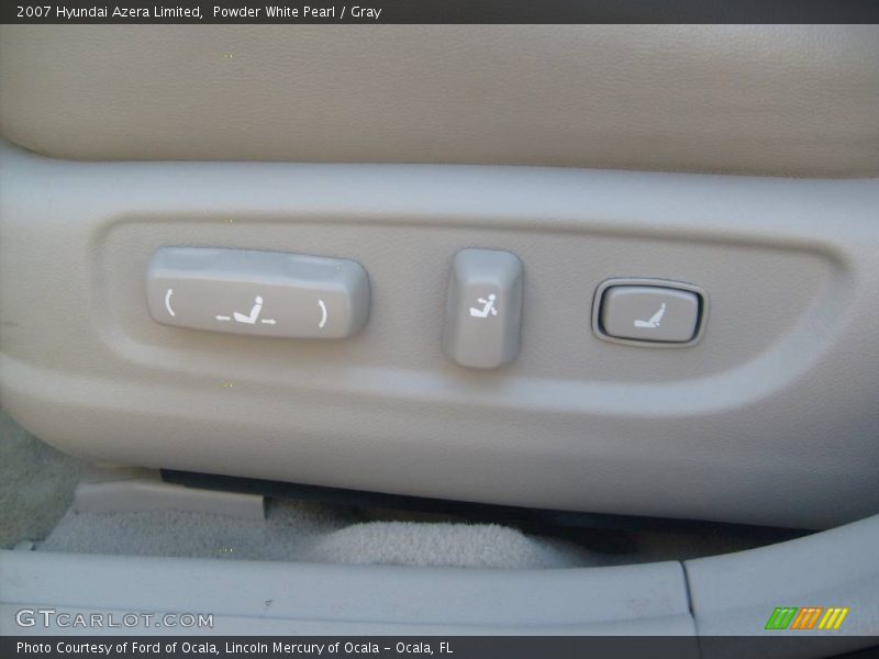 Powder White Pearl / Gray 2007 Hyundai Azera Limited