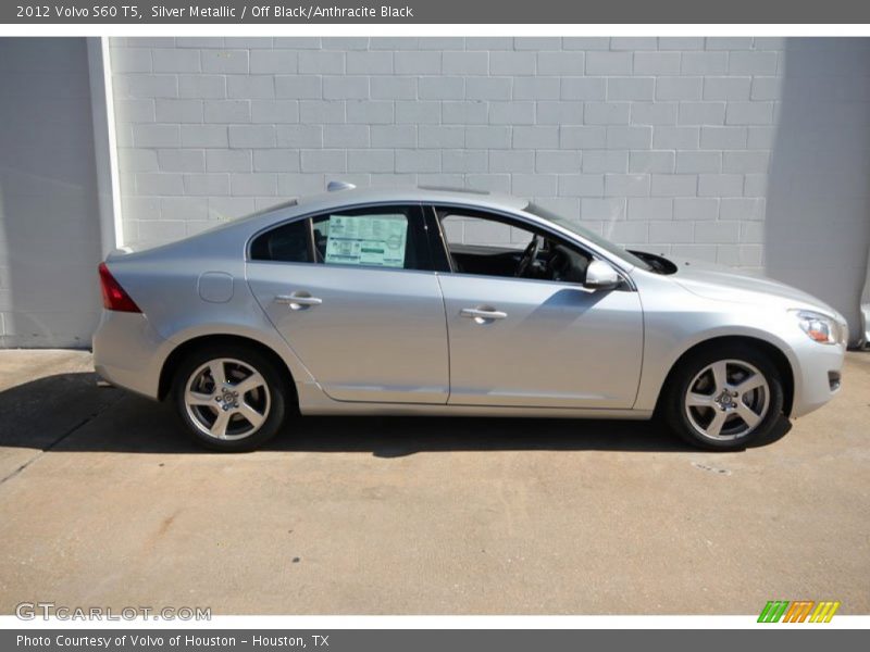 Silver Metallic / Off Black/Anthracite Black 2012 Volvo S60 T5