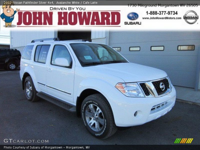 Avalanche White / Cafe Latte 2012 Nissan Pathfinder Silver 4x4