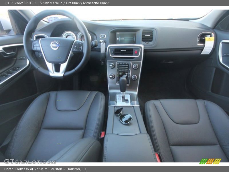 Silver Metallic / Off Black/Anthracite Black 2012 Volvo S60 T5