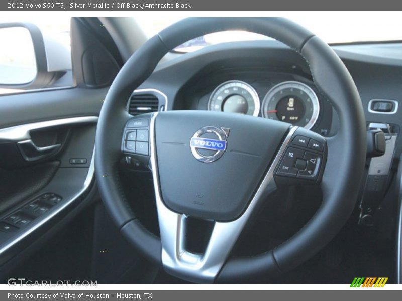 Silver Metallic / Off Black/Anthracite Black 2012 Volvo S60 T5