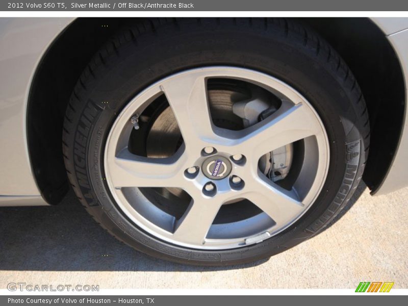 Silver Metallic / Off Black/Anthracite Black 2012 Volvo S60 T5