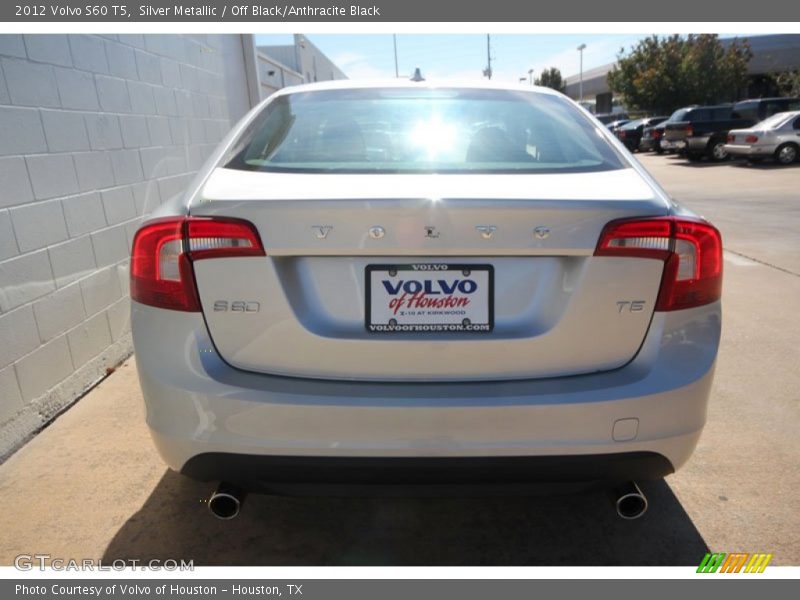 Silver Metallic / Off Black/Anthracite Black 2012 Volvo S60 T5