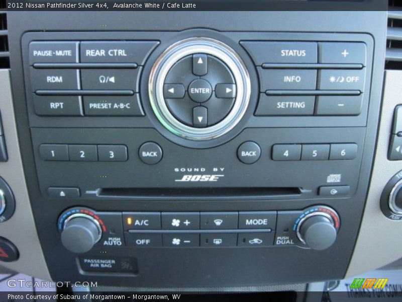Avalanche White / Cafe Latte 2012 Nissan Pathfinder Silver 4x4