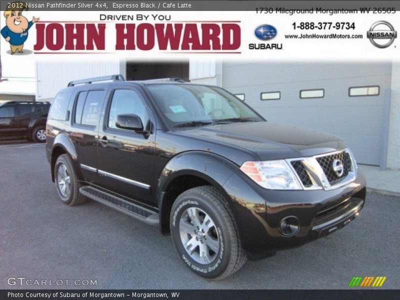 Espresso Black / Cafe Latte 2012 Nissan Pathfinder Silver 4x4