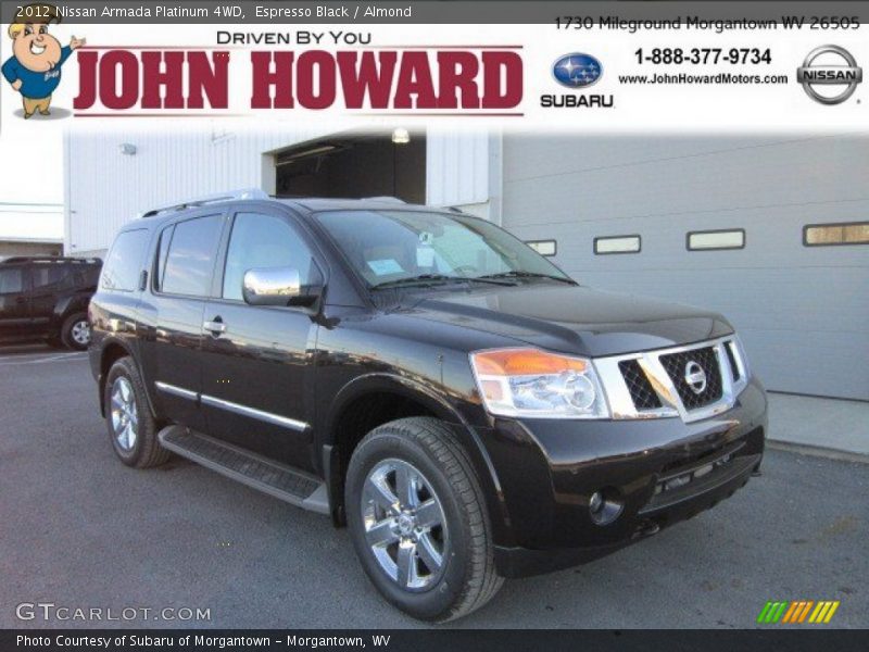 Espresso Black / Almond 2012 Nissan Armada Platinum 4WD