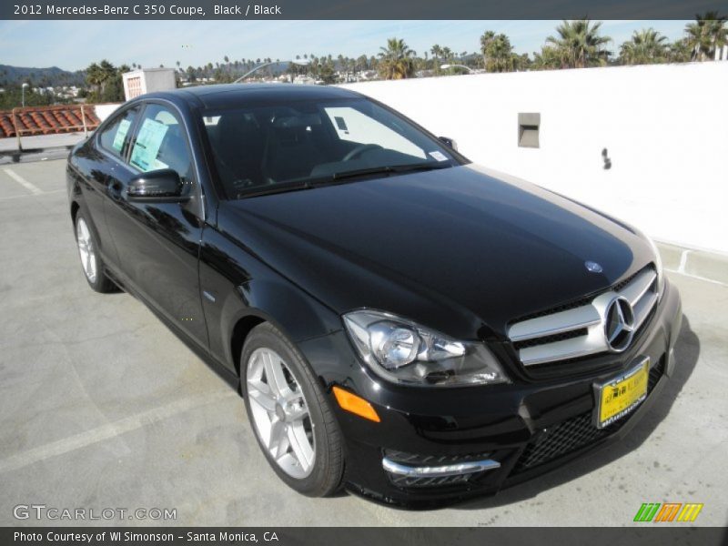 Black / Black 2012 Mercedes-Benz C 350 Coupe