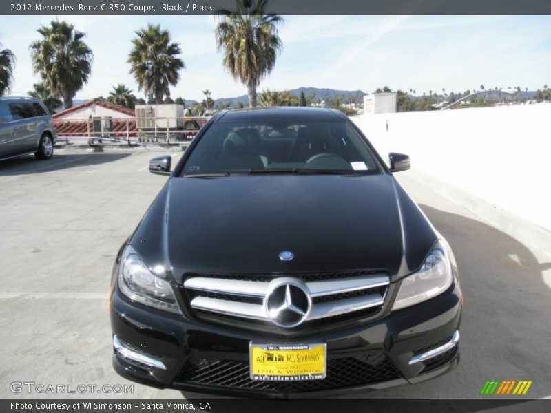 Black / Black 2012 Mercedes-Benz C 350 Coupe