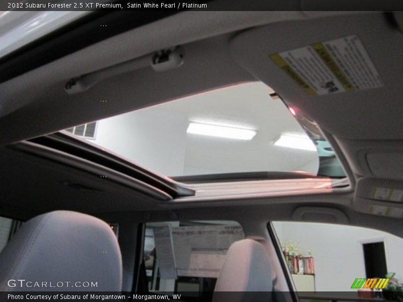 Sunroof of 2012 Forester 2.5 XT Premium