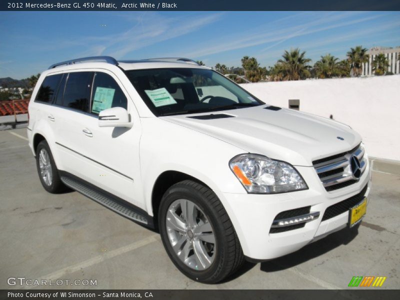 Arctic White / Black 2012 Mercedes-Benz GL 450 4Matic