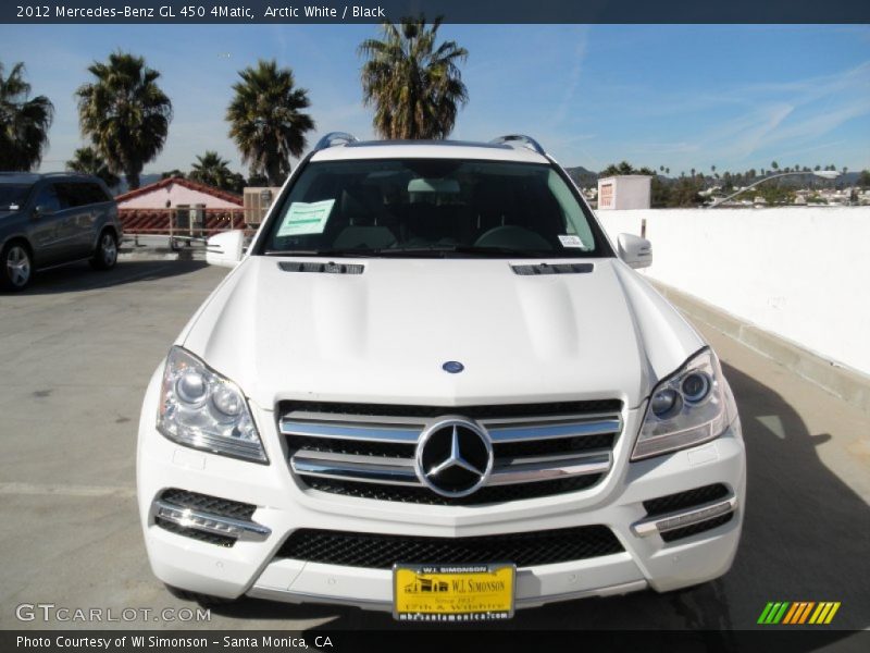 Arctic White / Black 2012 Mercedes-Benz GL 450 4Matic
