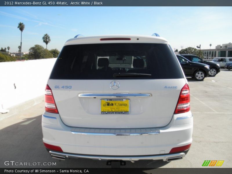Arctic White / Black 2012 Mercedes-Benz GL 450 4Matic