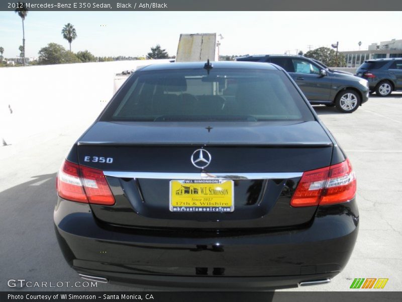 Black / Ash/Black 2012 Mercedes-Benz E 350 Sedan