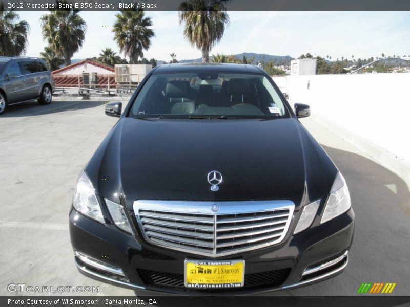 Black / Black 2012 Mercedes-Benz E 350 Sedan
