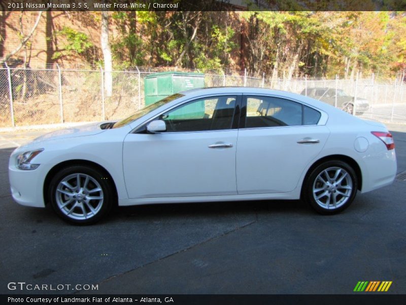 Winter Frost White / Charcoal 2011 Nissan Maxima 3.5 S