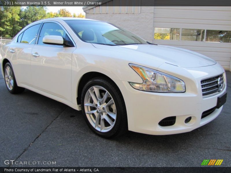 Winter Frost White / Charcoal 2011 Nissan Maxima 3.5 S