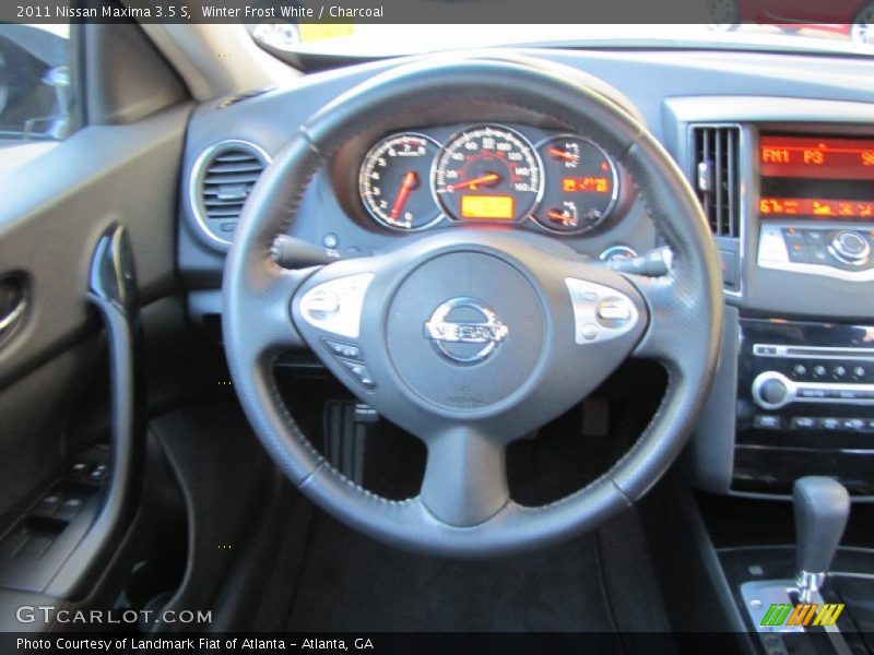 Winter Frost White / Charcoal 2011 Nissan Maxima 3.5 S