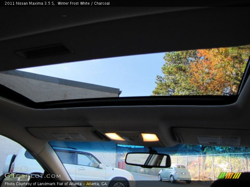 Winter Frost White / Charcoal 2011 Nissan Maxima 3.5 S