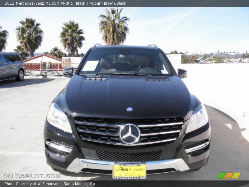 Black / Auburn Brown/Black 2012 Mercedes-Benz ML 350 4Matic