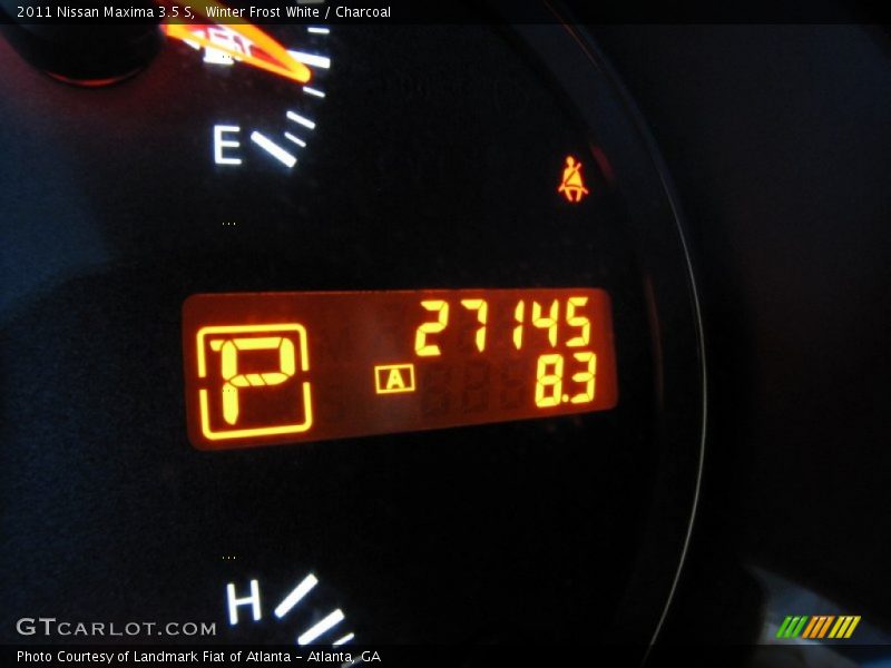 Winter Frost White / Charcoal 2011 Nissan Maxima 3.5 S