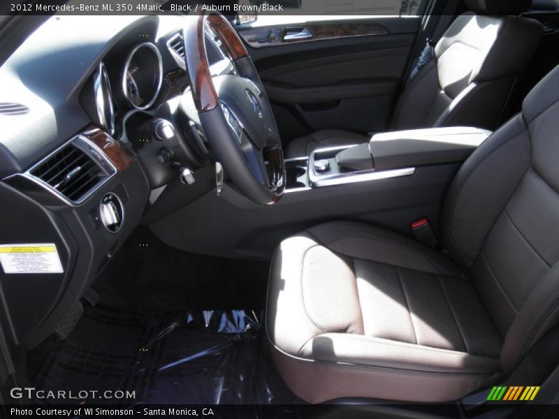 Black / Auburn Brown/Black 2012 Mercedes-Benz ML 350 4Matic
