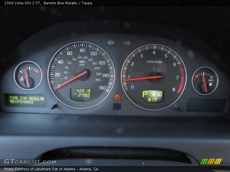 Barents Blue Metallic / Taupe 2009 Volvo S60 2.5T