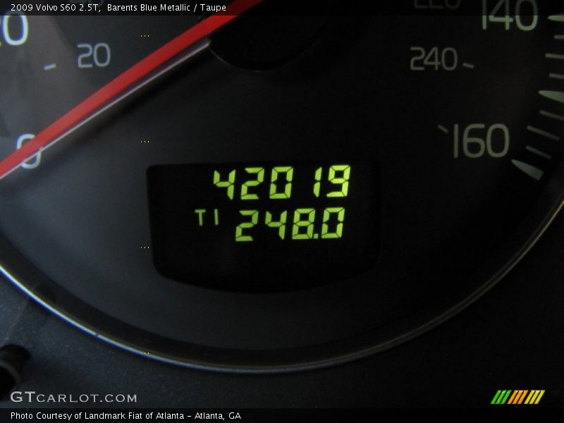 Barents Blue Metallic / Taupe 2009 Volvo S60 2.5T