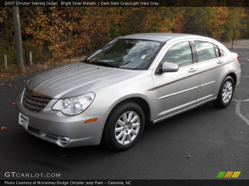 Bright Silver Metallic / Dark Slate Gray/Light Slate Gray 2007 Chrysler Sebring Sedan