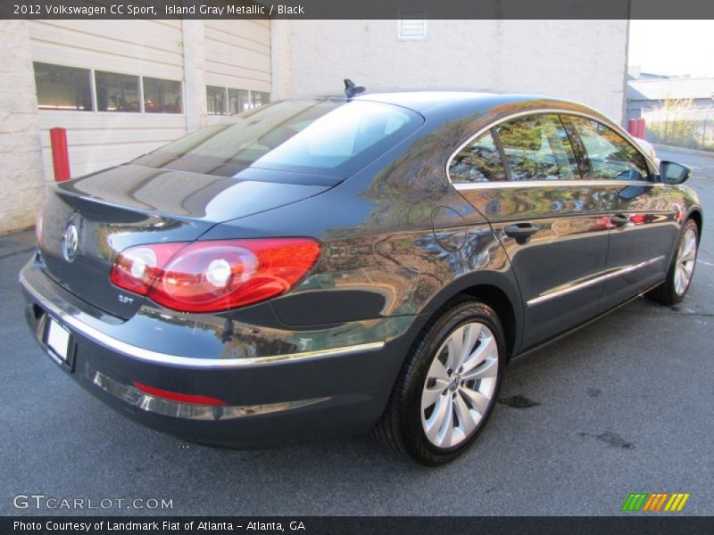 Island Gray Metallic / Black 2012 Volkswagen CC Sport