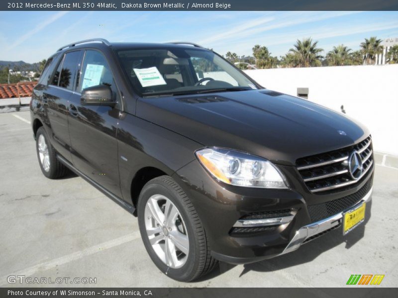 Dakota Brown Metallic / Almond Beige 2012 Mercedes-Benz ML 350 4Matic