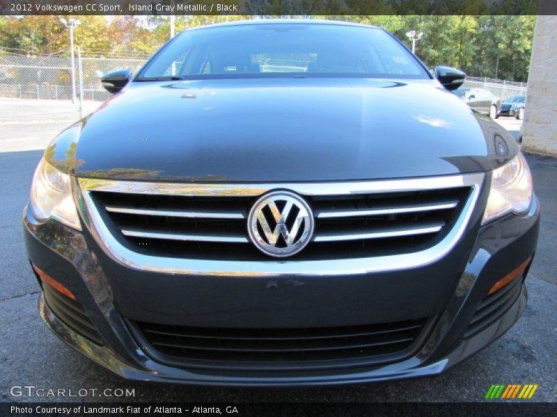 Island Gray Metallic / Black 2012 Volkswagen CC Sport