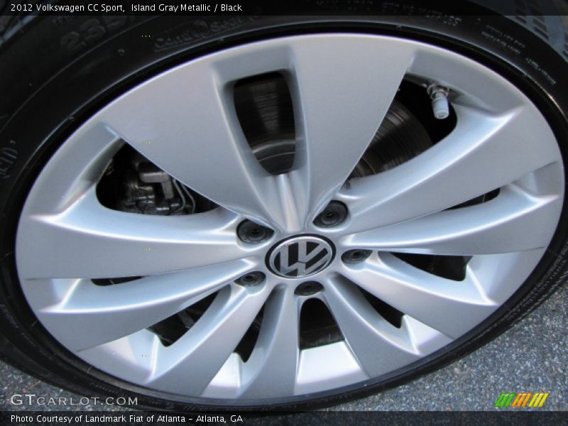 Island Gray Metallic / Black 2012 Volkswagen CC Sport