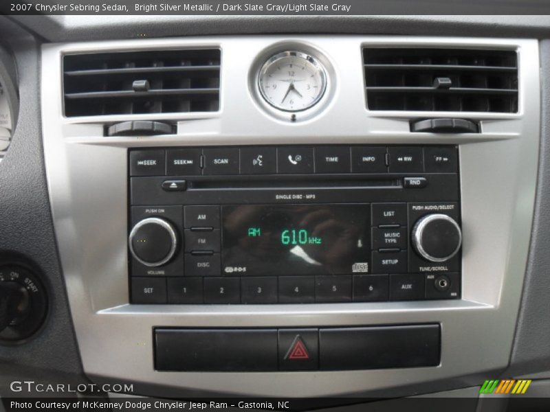 Bright Silver Metallic / Dark Slate Gray/Light Slate Gray 2007 Chrysler Sebring Sedan