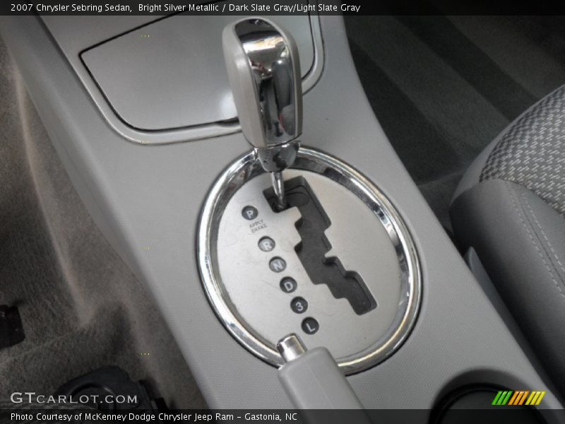 Bright Silver Metallic / Dark Slate Gray/Light Slate Gray 2007 Chrysler Sebring Sedan