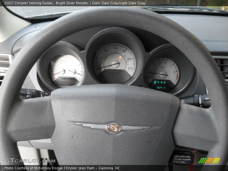 Bright Silver Metallic / Dark Slate Gray/Light Slate Gray 2007 Chrysler Sebring Sedan